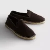 Niedrige Espadrilles aus Strick