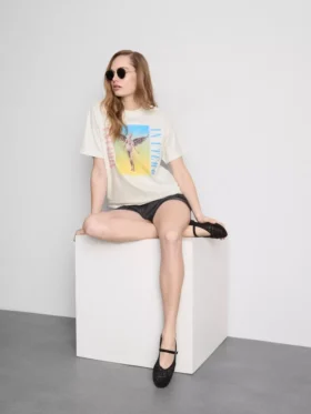 Nirvana Baumwoll-Rainbow-Tour-T-Shirt