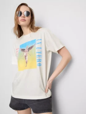 Nirvana Baumwoll-Rainbow-Tour-T-Shirt