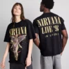 Nirvana-Engel-Grafik-Hemd Nirvana-Engel-Grafik-Hemd