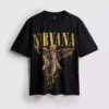 Nirvana-Engel-Grafik-Hemd Nirvana-Engel-Grafik-Hemd