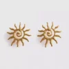 Ohrstecker mit Sonnenspirale
