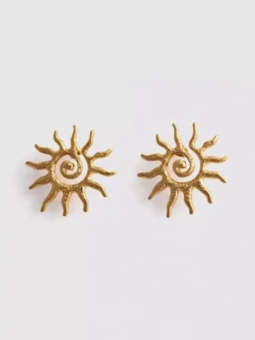 Ohrstecker mit Sonnenspirale