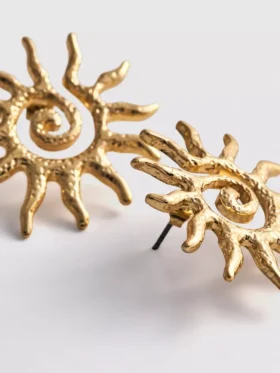 Ohrstecker mit Sonnenspirale