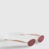 Ovale Sonnenbrille aus Metall Ovale Sonnenbrille aus Metall