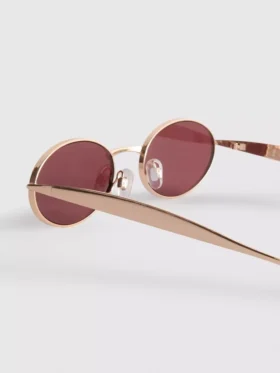 Ovale Sonnenbrille aus Metall