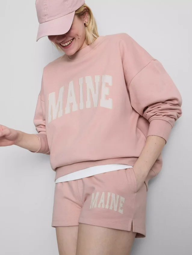 Oversize-Sweatshirt aus baumwollreicher Mischung Oversize-Sweatshirt aus baumwollreicher Mischung