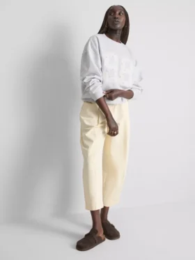 Oversize-Sweatshirt mit kleinem Blumenmuster (98)