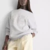 Oversize-Sweatshirt mit kleinem Blumenmuster (98) Oversize-Sweatshirt mit kleinem Blumenmuster (98)