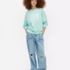 Oversize-Sweatshirt mit „Miami“-Schriftzug Oversize-Sweatshirt mit „Miami“-Schriftzug