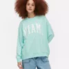 Oversize-Sweatshirt mit „Miami“-Schriftzug Oversize-Sweatshirt mit „Miami“-Schriftzug