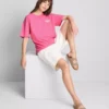 Oversize-T-Shirt mit Grafikprint aus baumwollreicher Havanna-Baumwolle Oversize-T-Shirt mit Grafikprint aus baumwollreicher Havanna-Baumwolle