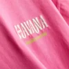 Oversize-T-Shirt mit Grafikprint aus baumwollreicher Havanna-Baumwolle Oversize-T-Shirt mit Grafikprint aus baumwollreicher Havanna-Baumwolle