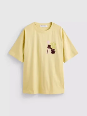 Oversized-Boyfriend-T-Shirt aus Baumwolle mit Grafikprint