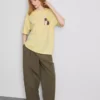 Oversized-Boyfriend-T-Shirt aus Baumwolle mit Grafikprint Oversized-Boyfriend-T-Shirt aus Baumwolle mit Grafikprint