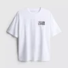 Oversized-Boyfriend-T-Shirt aus Baumwolle mit Grafikprint Oversized-Boyfriend-T-Shirt aus Baumwolle mit Grafikprint