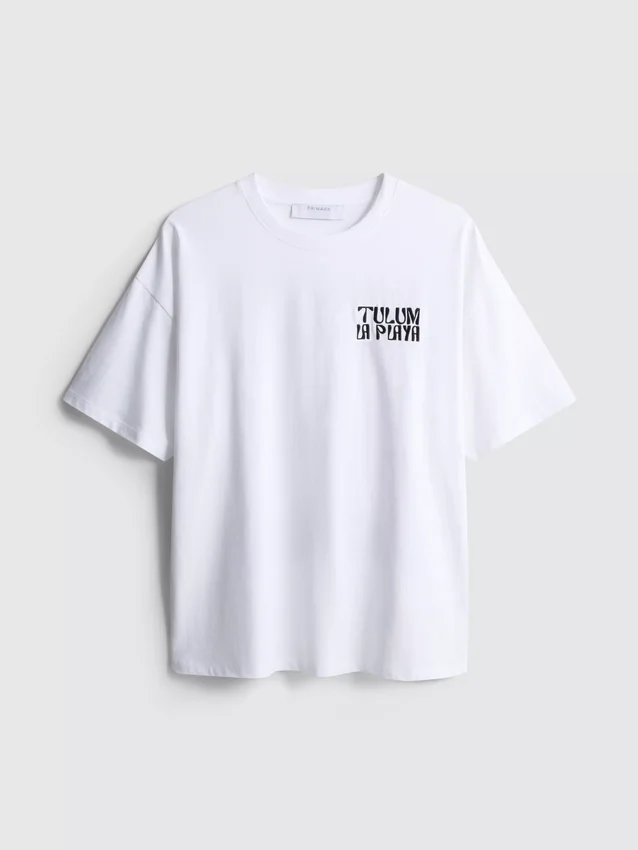 Oversized-Boyfriend-T-Shirt aus Baumwolle mit Grafikprint Oversized-Boyfriend-T-Shirt aus Baumwolle mit Grafikprint
