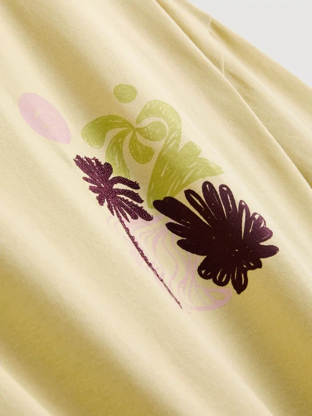 Oversized-Boyfriend-T-Shirt aus Baumwolle mit Grafikprint Oversized-Boyfriend-T-Shirt aus Baumwolle mit Grafikprint
