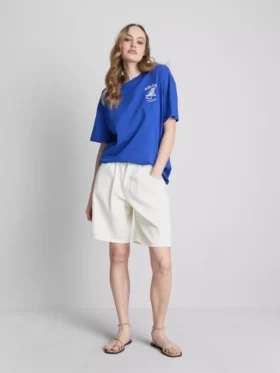 Oversized-Hemd mit Soleil-Print