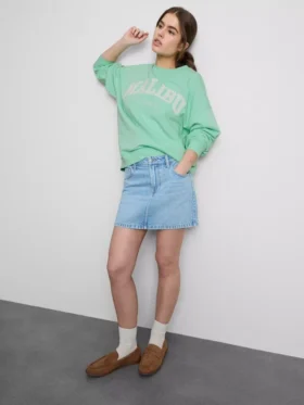 Oversized-Malibu-Sweatshirt mit hohem Baumwollanteil