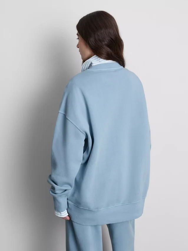 Oversized-Sweatshirt mit überschnittenen Schultern Oversized-Sweatshirt mit überschnittenen Schultern