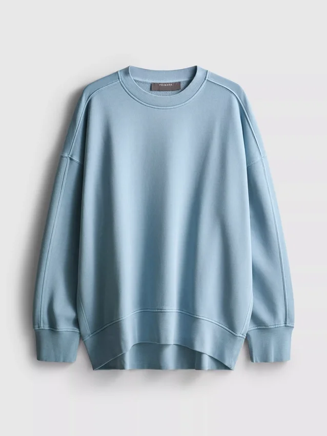 Oversized-Sweatshirt mit überschnittenen Schultern Oversized-Sweatshirt mit überschnittenen Schultern