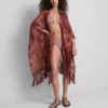 Paisley-Cape mit Fransen Paisley-Cape mit Fransen