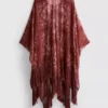 Paisley-Cape mit Fransen Paisley-Cape mit Fransen