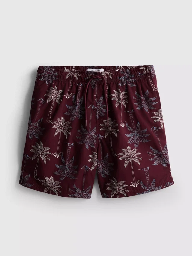 Palmen-Shorts mit Stickerei Palmen-Shorts mit Stickerei