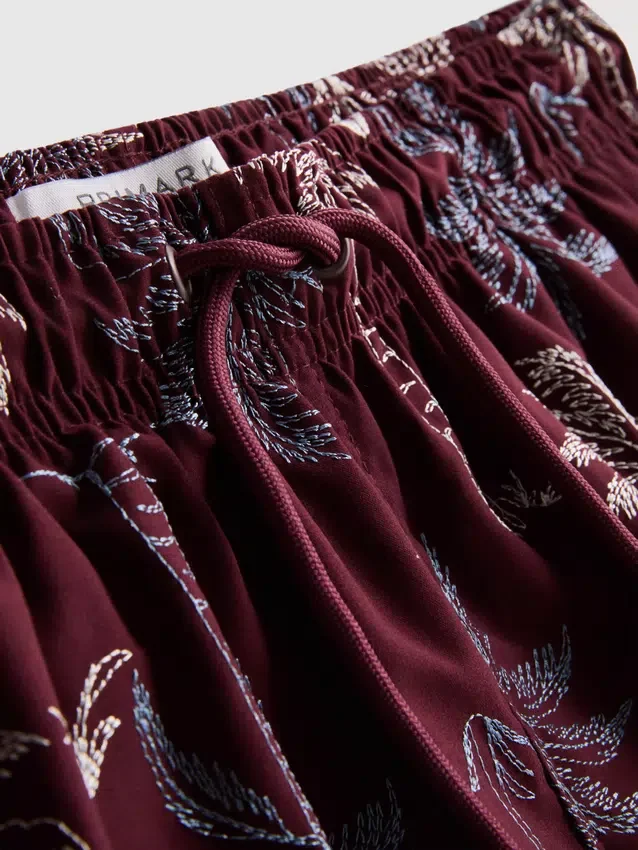 Palmen-Shorts mit Stickerei Palmen-Shorts mit Stickerei