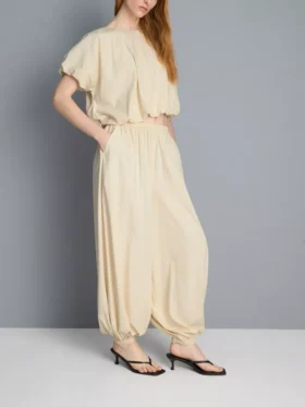Parachute-Hose mit hoher Taille Parachute-Hose mit hoher Taille