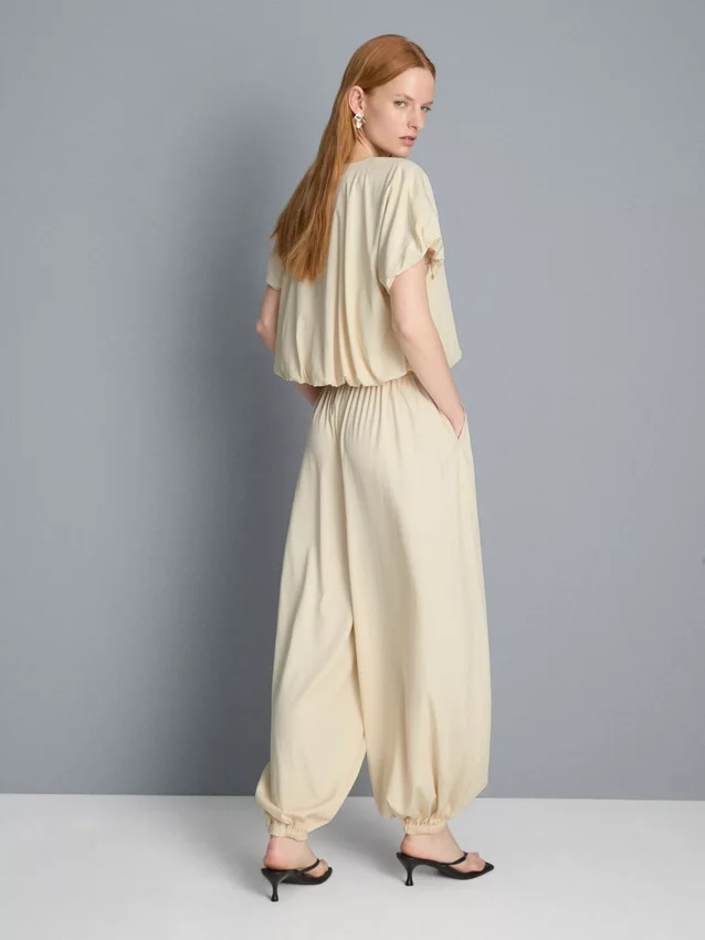 Parachute-Hose mit hoher Taille Parachute-Hose mit hoher Taille