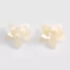 Paula Echevarría 3D-Ohrstecker mit Blumenmotiv