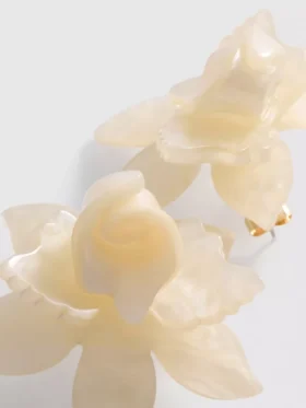 Paula Echevarría 3D-Ohrstecker mit Blumenmotiv