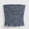 Paula Echevarría Bandeau-Top mit Rüschen im Gingham-Muster Paula Echevarría Bandeau-Top mit Rüschen im Gingham-Muster
