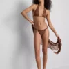 Paula Echevarría Bikini-Höschen mit Leopardenmuster und Glitzer-Effekt Paula Echevarría Bikini-Höschen mit Leopardenmuster und Glitzer-Effekt
