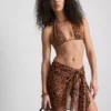 Paula Echevarría Bikini-Oberteil mit Leopardenmuster und Neckholder-Ausschnitt Paula Echevarría Bikini-Oberteil mit Leopardenmuster und Neckholder-Ausschnitt