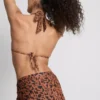 Paula Echevarría Bikini-Oberteil mit Leopardenmuster und Neckholder-Ausschnitt Paula Echevarría Bikini-Oberteil mit Leopardenmuster und Neckholder-Ausschnitt
