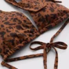 Paula Echevarría Bikini-Oberteil mit Leopardenmuster und Neckholder-Ausschnitt Paula Echevarría Bikini-Oberteil mit Leopardenmuster und Neckholder-Ausschnitt