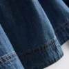 Paula Echevarría Denim-Oberteil mit Puffärmeln