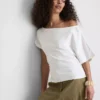Paula Echevarría – gerafftes schulterfreies Oberteil Paula Echevarría – gerafftes schulterfreies Oberteil