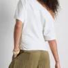 Paula Echevarría – gerafftes schulterfreies Oberteil Paula Echevarría – gerafftes schulterfreies Oberteil