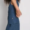 Paula Echevarría: Gerüschtes Tanktop aus Crinkle-Stoff Paula Echevarría: Gerüschtes Tanktop aus Crinkle-Stoff