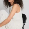 Paula Echevarría: Gerüschtes Tanktop aus Crinkle-Stoff Paula Echevarría: Gerüschtes Tanktop aus Crinkle-Stoff