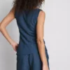 Paula Echevarría: Gerüschtes Tanktop aus Crinkle-Stoff Paula Echevarría: Gerüschtes Tanktop aus Crinkle-Stoff