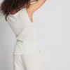 Paula Echevarría: Gerüschtes Tanktop aus Crinkle-Stoff Paula Echevarría: Gerüschtes Tanktop aus Crinkle-Stoff