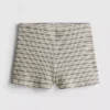 Paula Echevarría – Gestrickte gestreifte Mini-Shorts Paula Echevarría – Gestrickte gestreifte Mini-Shorts