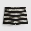 Paula Echevarría – Gestrickte gestreifte Mini-Shorts Paula Echevarría – Gestrickte gestreifte Mini-Shorts