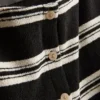 Paula Echevarría – Gestricktes, gestreiftes Oberteil mit Knopfleiste Paula Echevarría – Gestricktes, gestreiftes Oberteil mit Knopfleiste