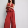 Paula Echevarría – Glitzer-Hose mit weitem Bein Paula Echevarría – Glitzer-Hose mit weitem Bein